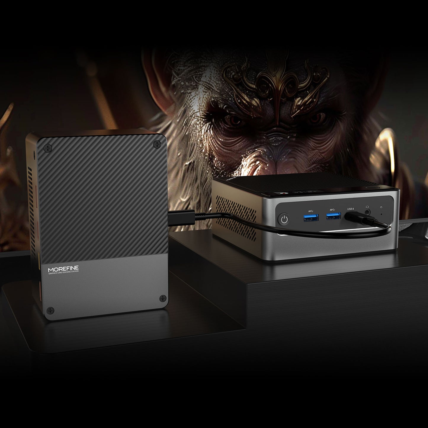 MOREFINE G1 External GPU Docking Station 12G GDDR6 4080M / 8G GDDR6 4060(Includes Oculink module but does not include Oculink data cable.)