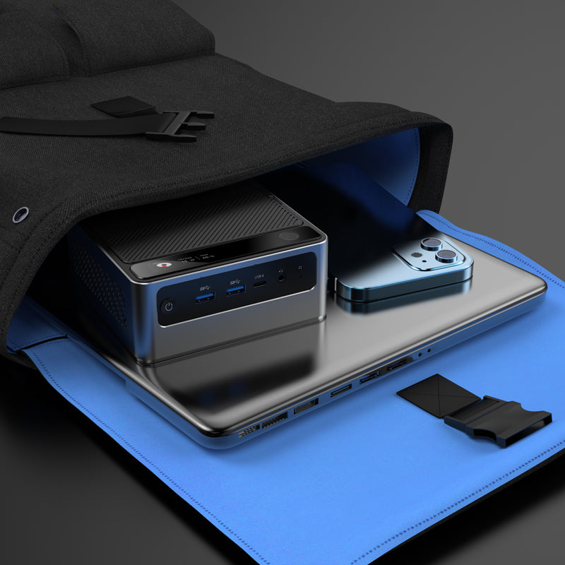 S700 Intel Ultra 9 285H Mini PC with Fingerprint Unlocking and Colorful RGB Light