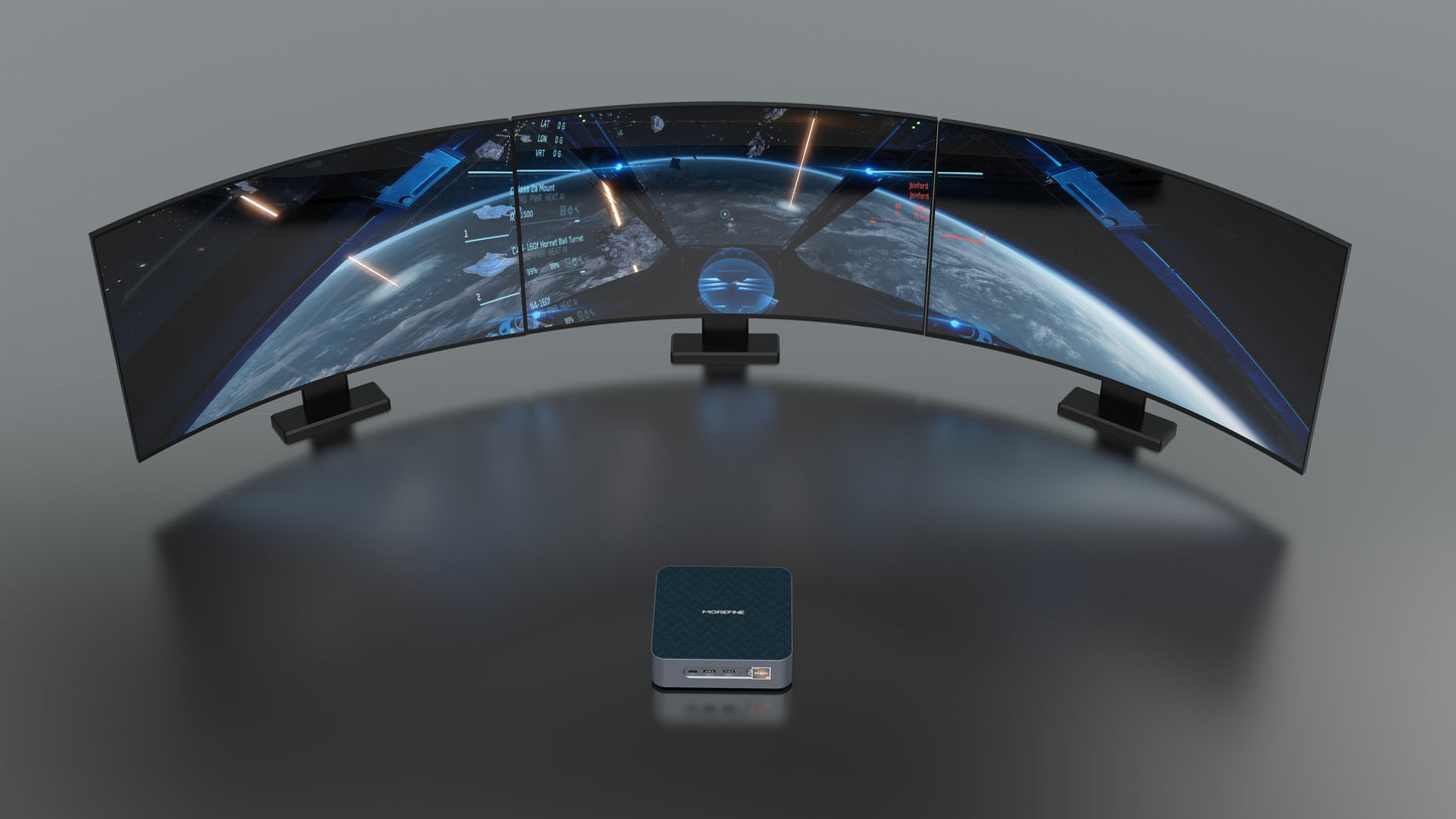 MOREFINE S500+ R5-5600H / R5-7430U DDR4 Mini PC