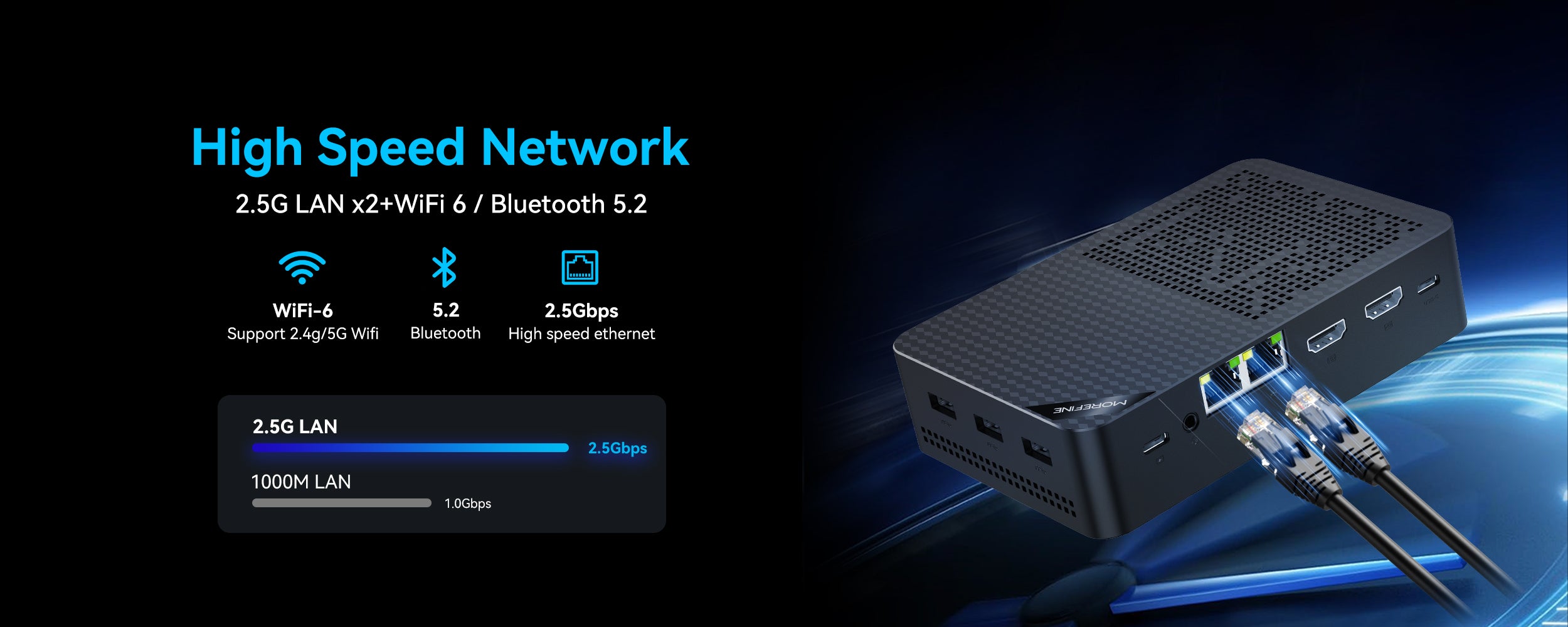 MOREFINE Intel Twin Lake N150 4-bay NAS Mini PC - M10S – MOREFINE