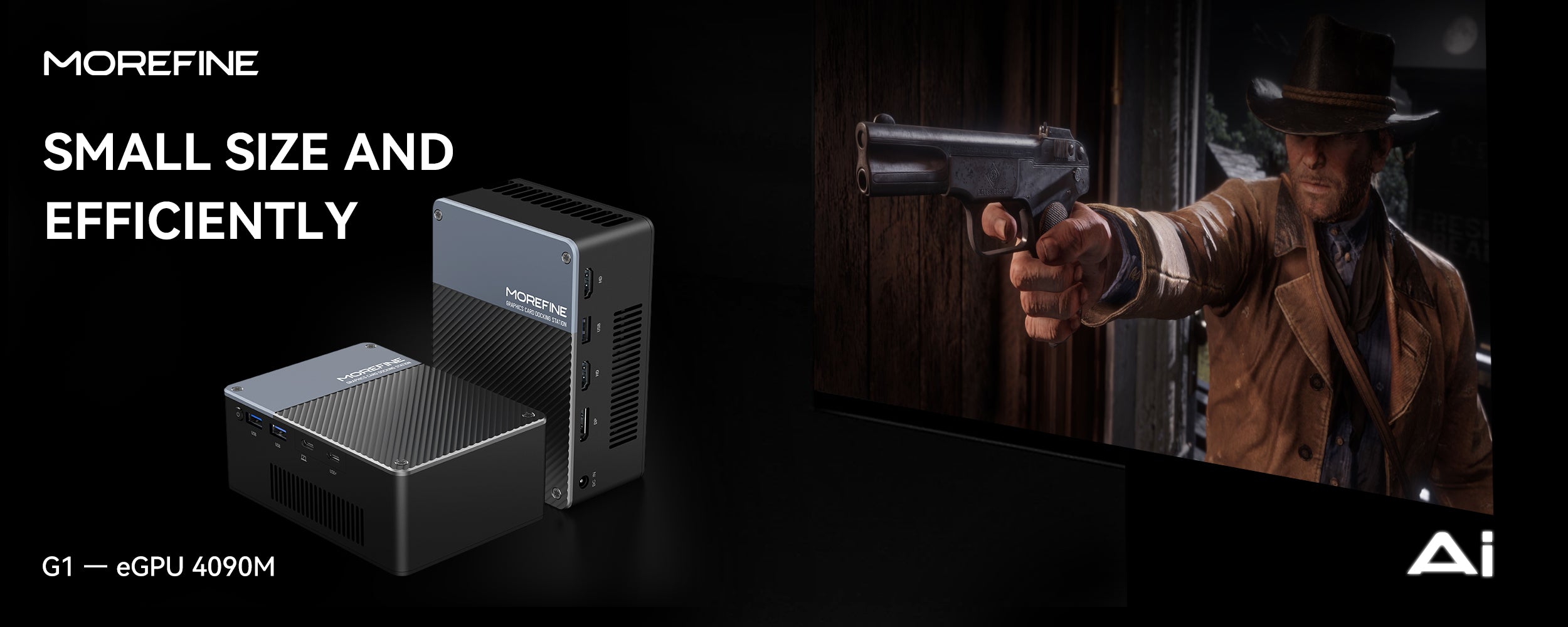 MOREFINE G1 RTX4090Laptop外付けGPU 値引きOK MOREFINE G1 External GPU Docking Station 12G GDDR6 4080M – MOREFINE