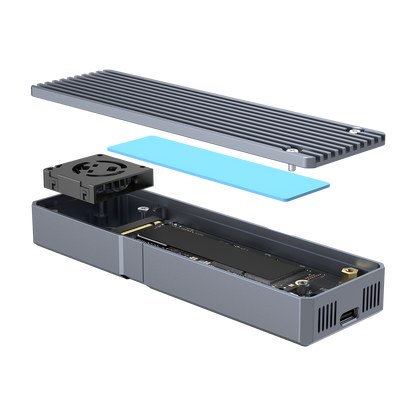 MOREFINE 80Gbps M.2 NVMe SSD Enclosure