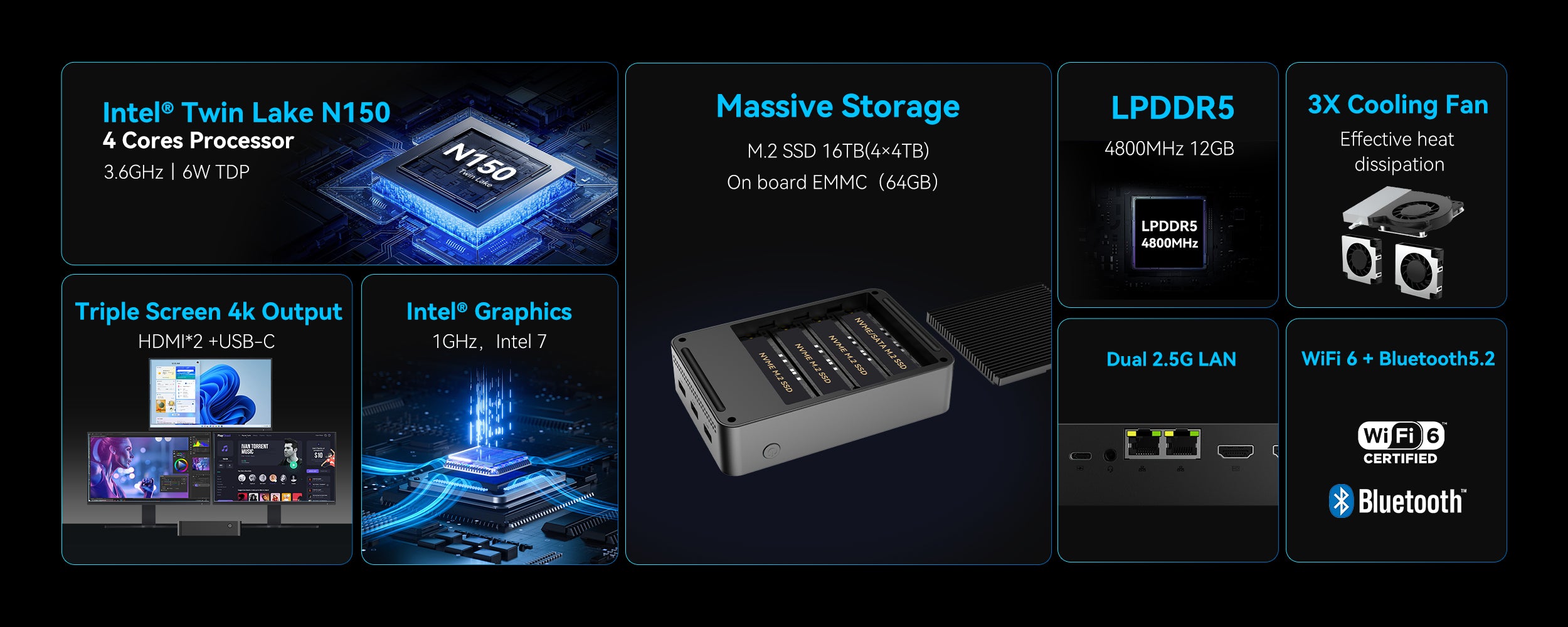 MOREFINE Intel Twin Lake N150 4-bay NAS Mini PC - M10S – MOREFINE