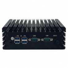 MOREFINE IPC-200 Intel N100 Industrial Mini PC，Dual Gigabit LAN, 2x COM, Fanless Embedded Firewall Router Gateway PC