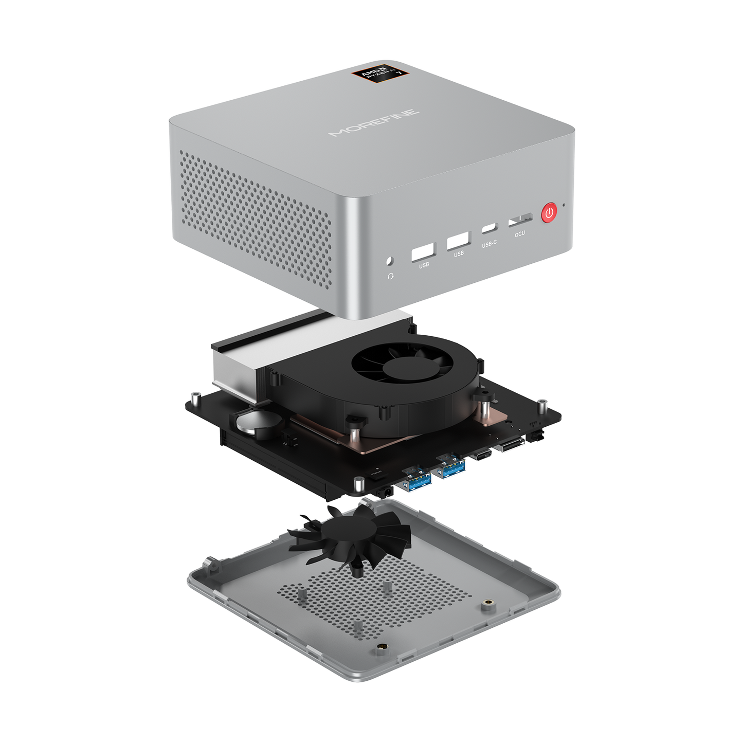 MOREFINE M900 AMD Ryzen™ AI 7 HX 350 / AMD Ryzen™ AI 5 HX 350 / AMD Ryzen™ 7 H 255 Mini PC（Estimated Shipment Date: January 10, 2026）