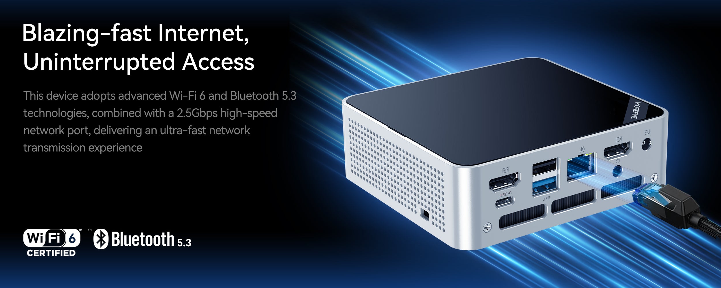 Morefine M7 AMD R3 4300U DDR4 Mini PC – MOREFINE