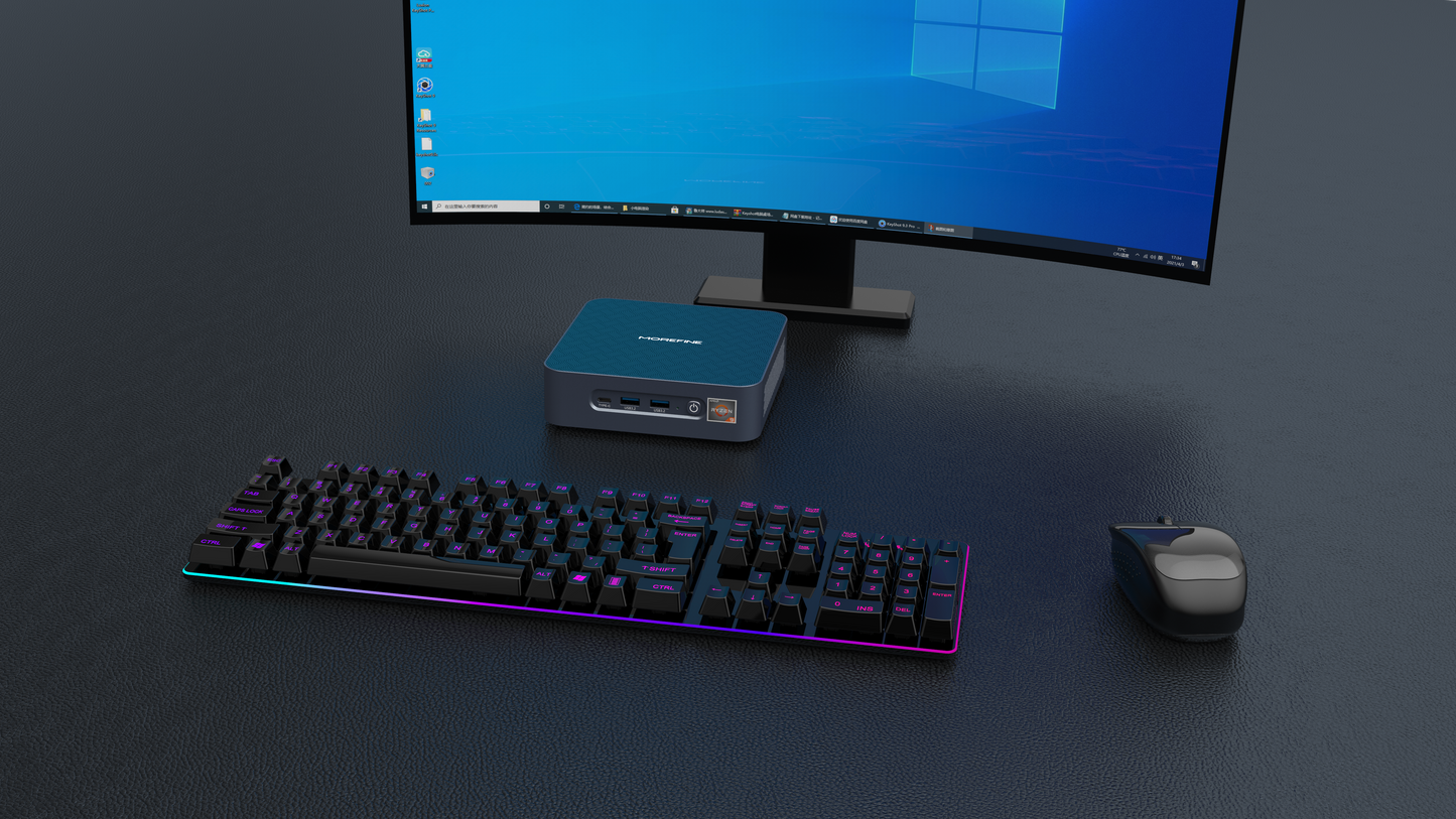 MOREFINE S500+ R5-5600H / R5-7540U DDR4 Mini PC